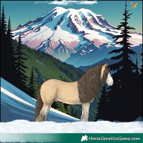 Horse Color:White Spotted Amber Cream Champagne Rabicano 