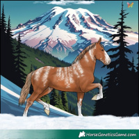 Horse Color:Powder White Chestnut
