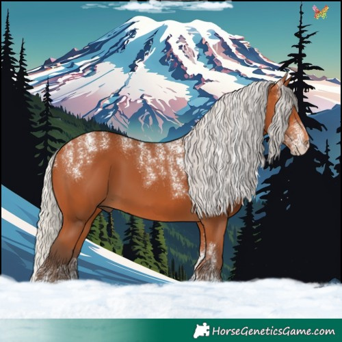 Horse Color:Powder White Silver Bay 
