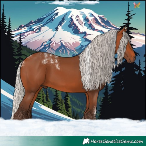 Horse Color:Powder White Silver Bay 