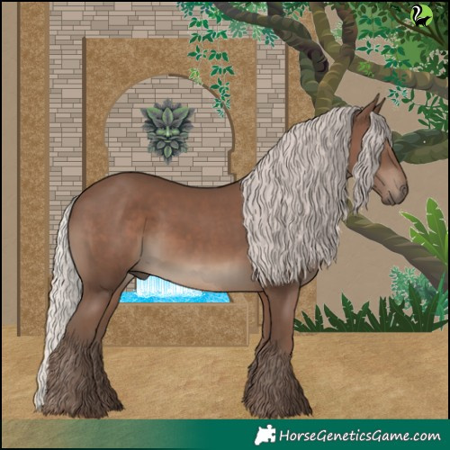 Horse Color:Silver Black 