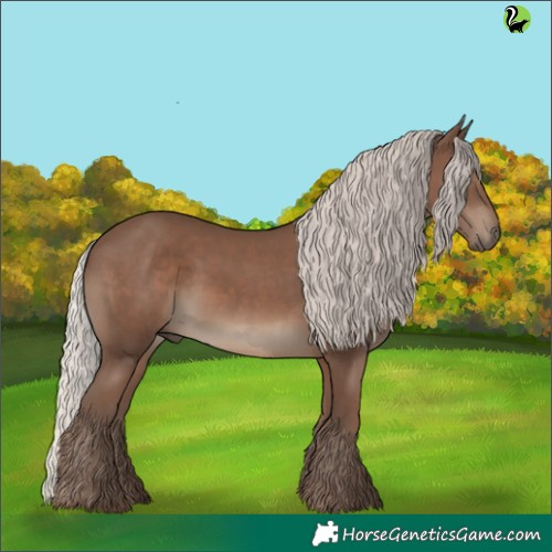 Horse Color:Silver Black 