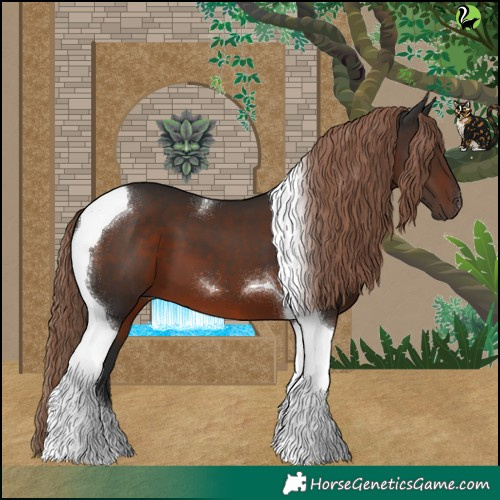Horse Color:Liver Chestnut Tobiano 