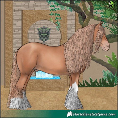 Horse Color:Gold Champagne Tobiano 
