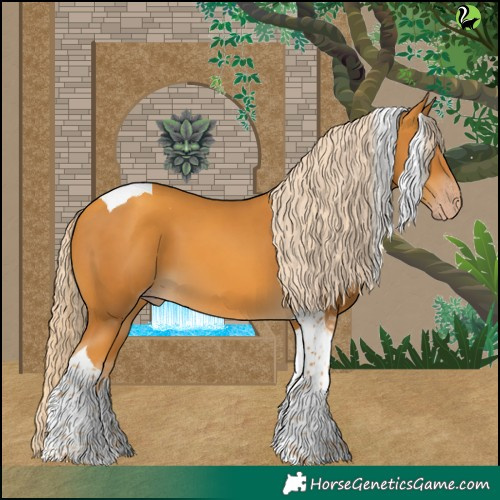 Horse Color:Gold Cream Champagne Tobiano 