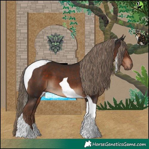Horse Color:Liver Chestnut Tobiano 