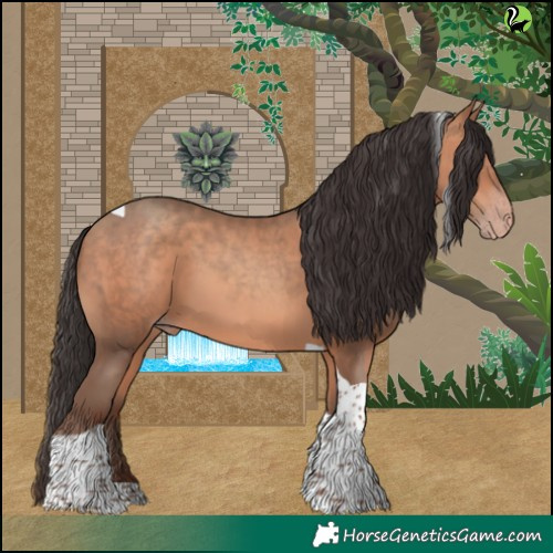 Horse Color:Sable Champagne Tobiano 