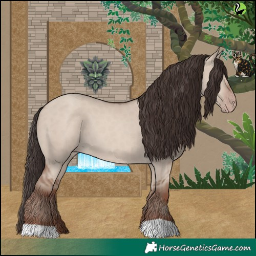 Horse Color:Classic Champagne Dun 