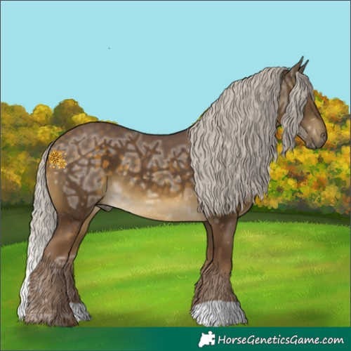 Horse Color:Chocolate Silver Buckskin Ice 