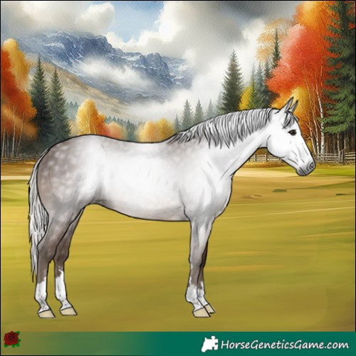 Horse Color:Gray Silver Black 