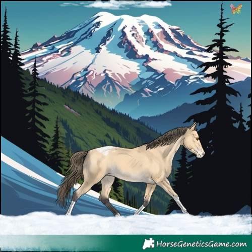 Horse Color:Buckskin Tobiano Blanket 