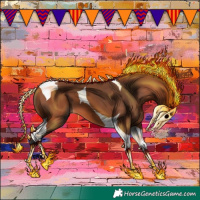 Horse Color:Bay Tobiano