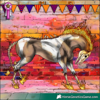 Horse Color:Amber Champagne Tobiano