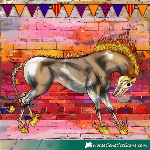 Horse Color:Amber Champagne Tobiano 