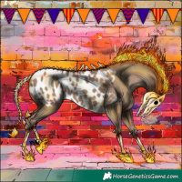 Horse Color:Classic Champagne Near Leopard 