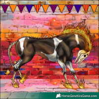 Horse Color:Brown Tobiano