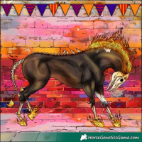 Horse Color:Brown Tobiano 