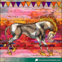 Horse Color:Sable Champagne Tobiano