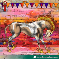 Horse Color:Amber Champagne Tobiano 
