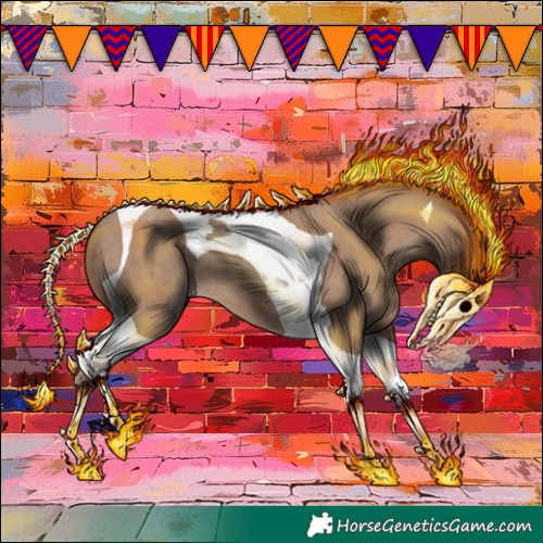Horse Color:Classic Champagne Tobiano 