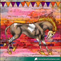 Horse Color:Classic Champagne Tobiano 