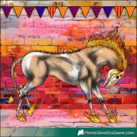 Horse Color:Gold Champagne Tobiano 