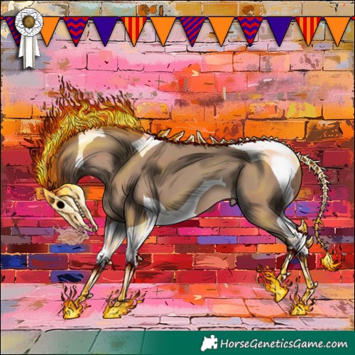 Horse Color:Classic Champagne Tobiano 