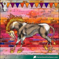 Horse Color:Classic Champagne Tobiano