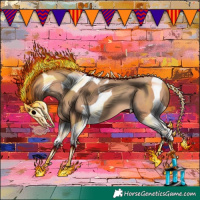 Horse Color:Amber Champagne Tobiano 