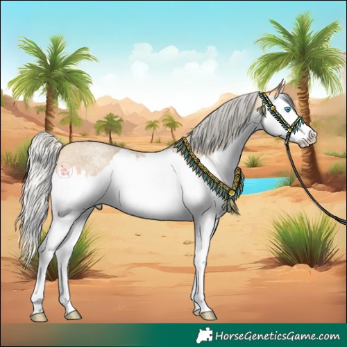 Horse Color:Silver Amber Cream Champagne Roan Splash Rabicano 