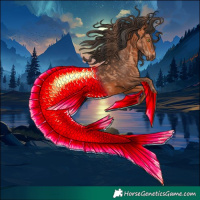 Horse Color:Powder White Gold Champagne Tobiano and Bay