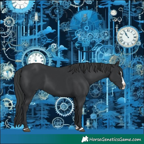 Horse Color:Black Splash