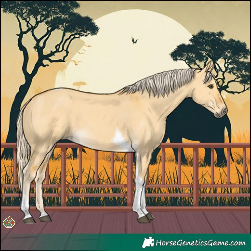 Horse Color:Palomino Dun Tobiano