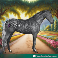 Horse Color:Silver Black Chinchilla 