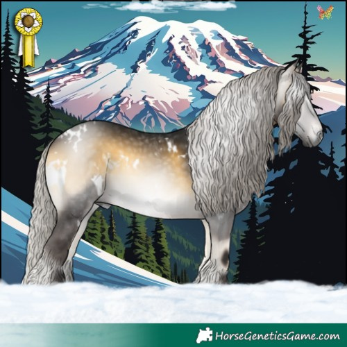 Horse Color:Gray White Spotted Silver Buckskin Onyx 