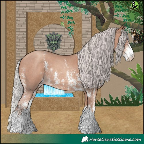 Horse Color:Silver Classic Champagne Sabino 