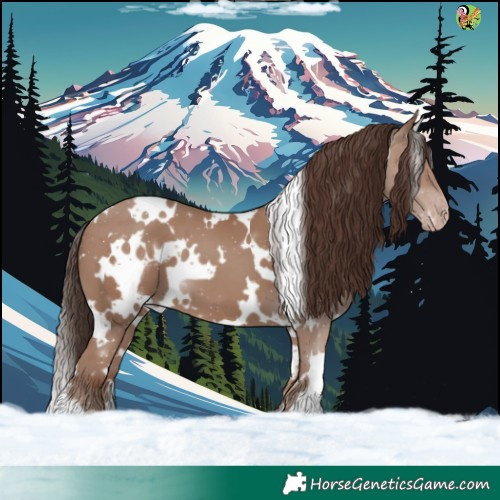 Horse Color:White Spotted Classic Champagne 