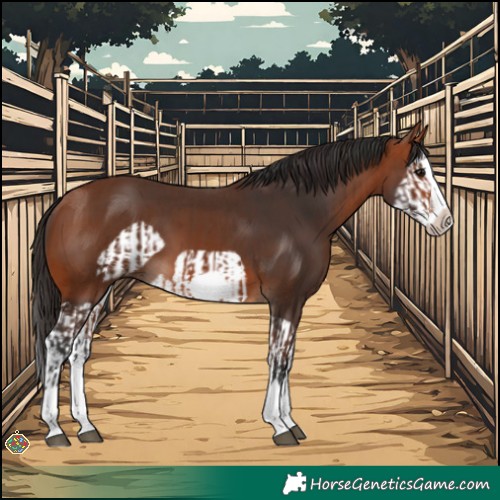 Horse Color:Bay Splash Frame and Bay Splash Frame