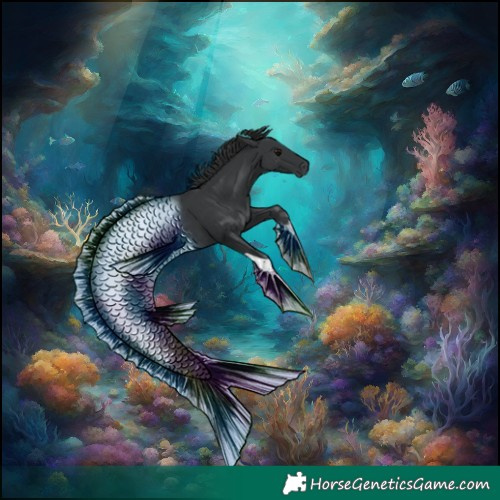 Horse Color:Black Tobiano 