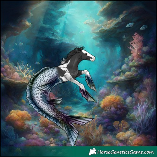 Horse Color:Black Splash Tobiano 