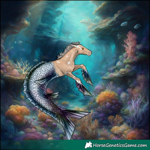 Horse Color:White Spotted Silver Classic Champagne Tobiano 