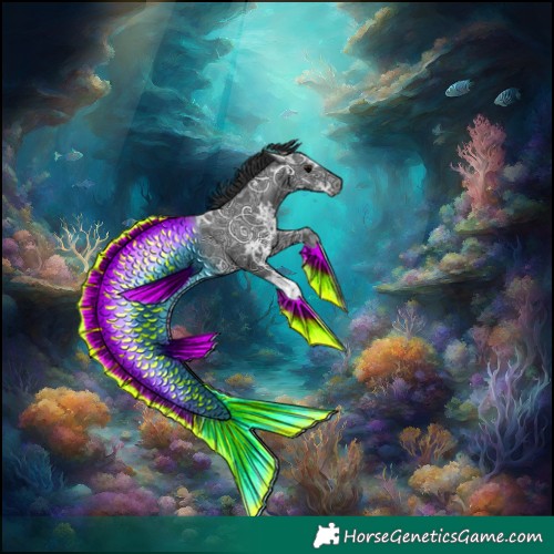 Horse Color:Black Ice Tobiano