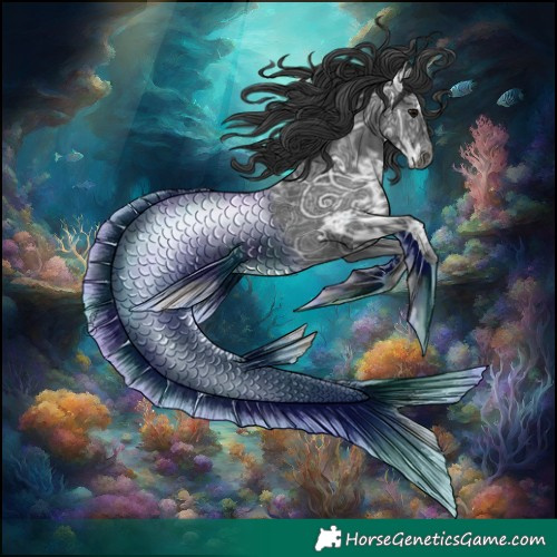 Horse Color:Black Ice Tobiano 