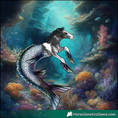 Horse Color:White Spotted Black Tobiano