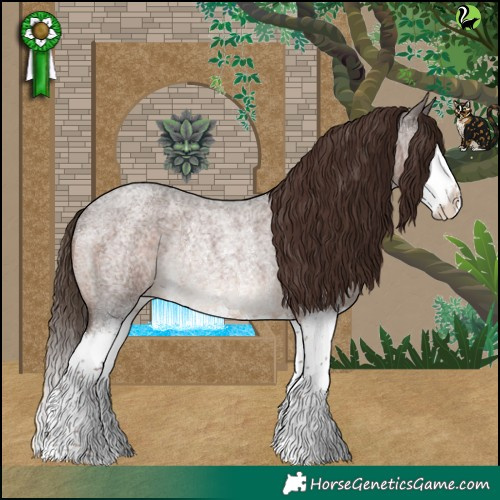 Horse Color:Liver Red Roan Sabino Splash Rabicano 