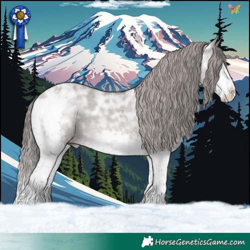 Horse Color:Platinum Liver Chestnut Ice Splash Tobiano Varnish 