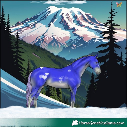 Horse Color:Watercolor Liver Chestnut Tobiano 