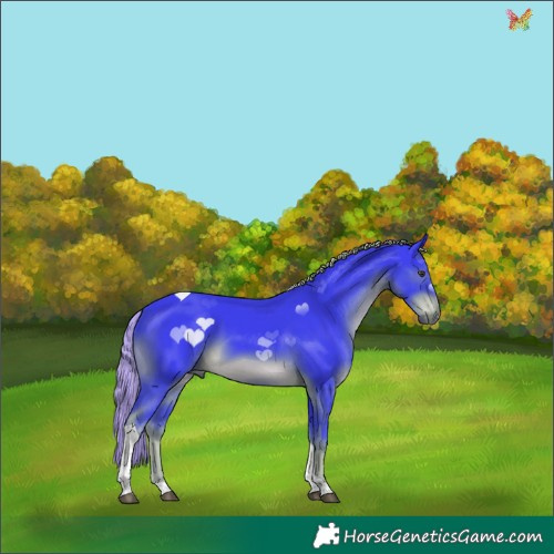 Horse Color:Watercolor Liver Chestnut Tobiano 