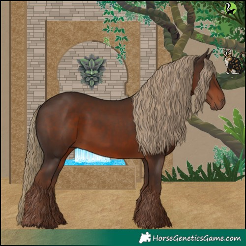 Horse Color:White Spotted Liver Chestnut 