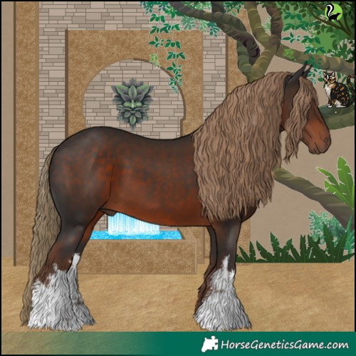 Horse Color:White Spotted Liver Chestnut 